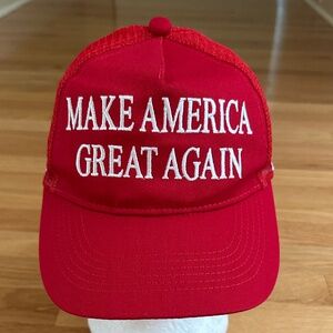 Make America Great Again Trump 45-47 Trucker Hat Red